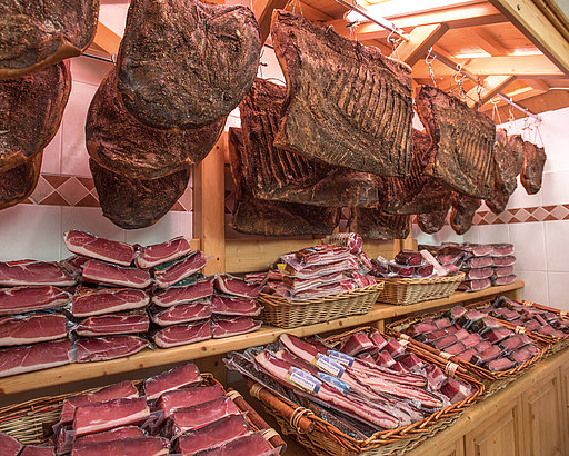 Magasin au détail de spécialités du Sud-Tyrol